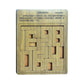 Vue du puzzle chiffres en bois, défi d'encastrement