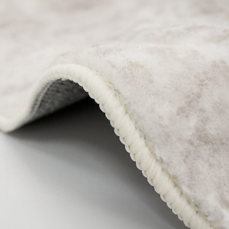 Tapis lavable en coton, motif discret et élégant