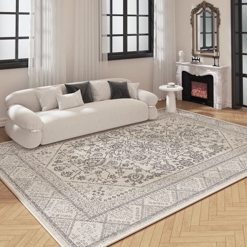 Vue latérale d'un tapis imperméable, coutures visibles