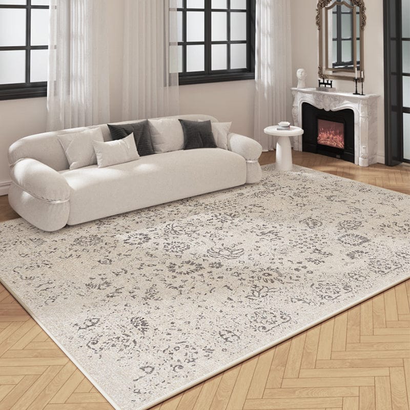 Tapis imperméable posé dans un salon moderne