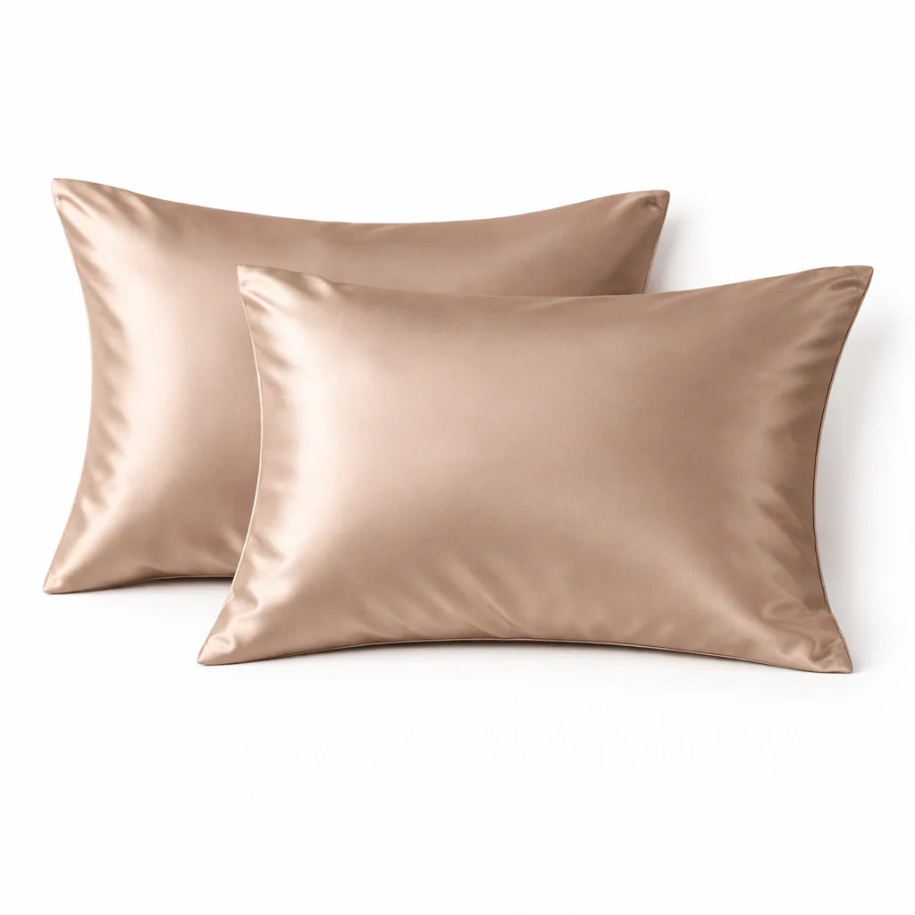 Détail de la texture taupe de la soie