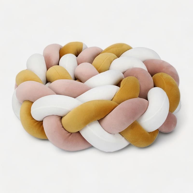 Tour de lit serpent tressé en coton doux pour bébé