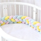 Tour de lit tressé 4 brins en coton doux pour bébé