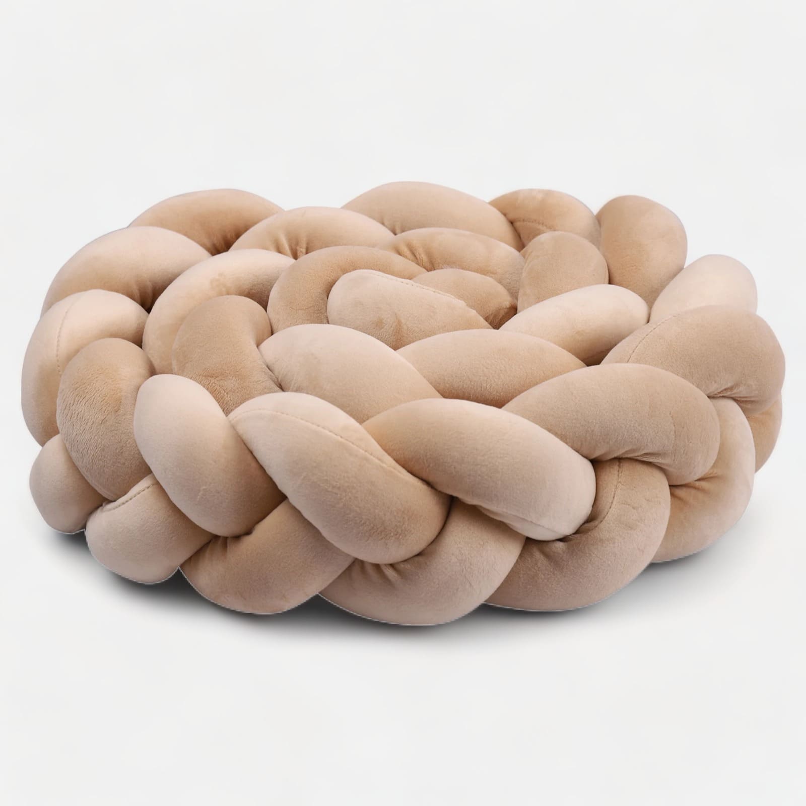 Tresse beige en coton lavable pour chambre de bébé