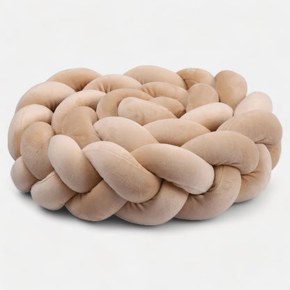 Tresse beige en coton lavable pour chambre de bébé