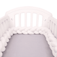 Tresse de lit blanche en coton doux pour bébé