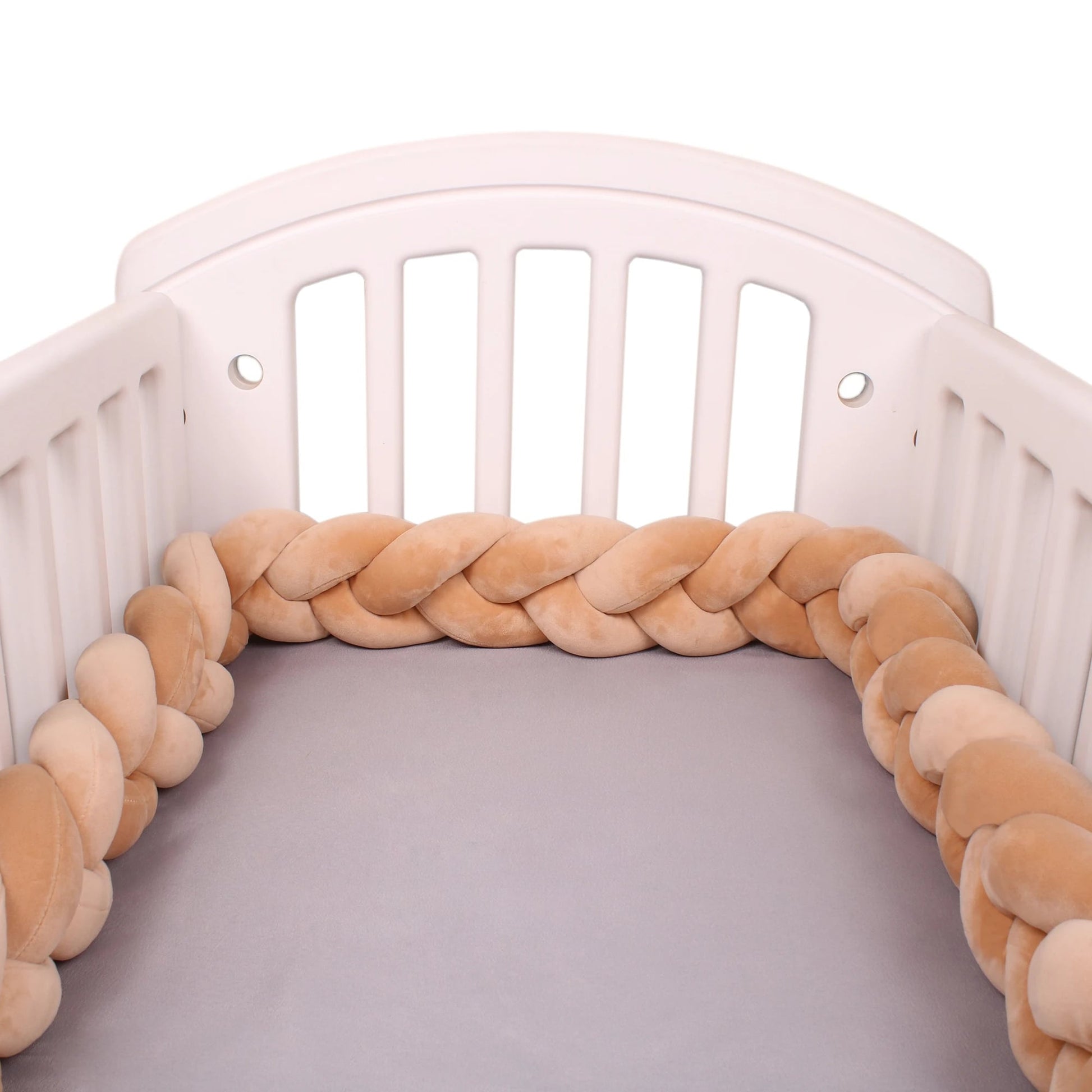 Tresse de lit camel en coton doux pour bébé