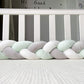 Tresse de lit bébé en coton doux, vue de côté