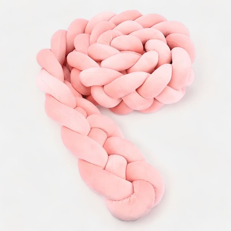 Tresse de lit rose, barrière protectrice pour bébé