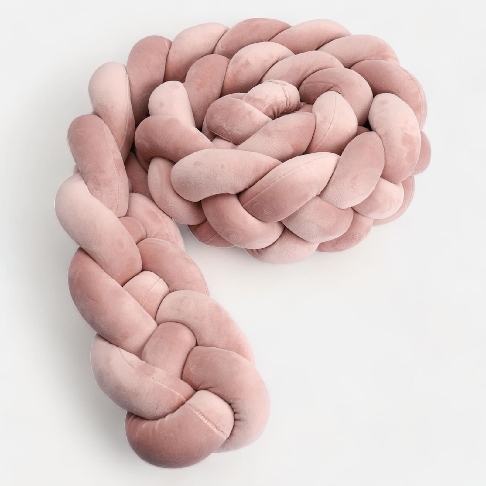 Tresse de lit rose, ajoutant une touche élégante
