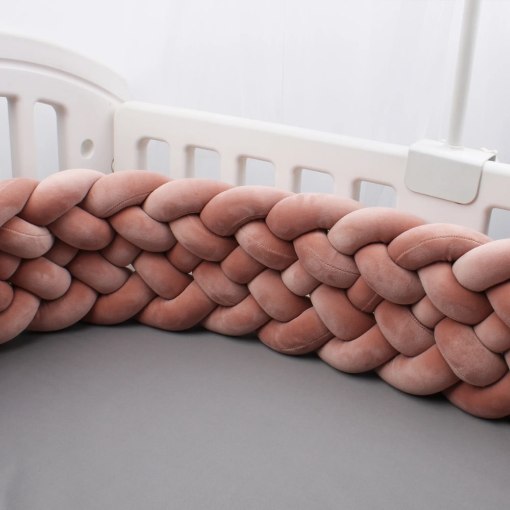 Tresse de lit en velours, protection et élégance pour bébé