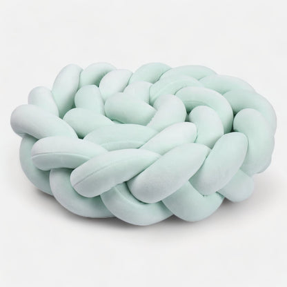 Tresse de lit vert d'eau douce et sécurisante