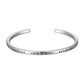 Bracelet jonc en plaqué argent, vue latérale