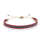Bracelet en pierres sur support extensible, détail des perles