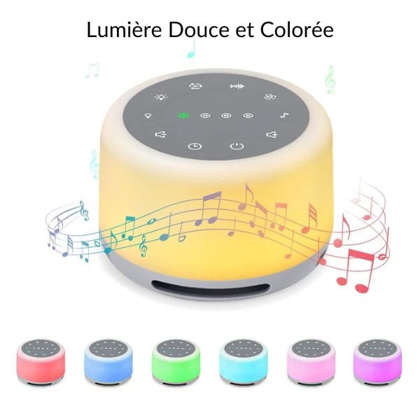 Gros plan sur le panneau tactile de la veilleuse