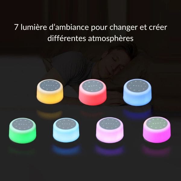 Veilleuse émettant des sons naturels apaisants