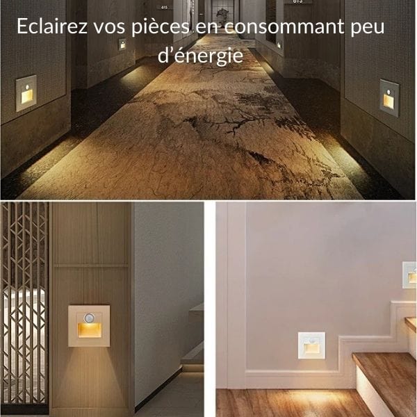 Veilleuse LED murale avec capteur de mouvement infrarouge