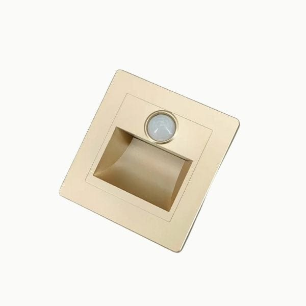 Veilleuse LED dorée avec finition élégante