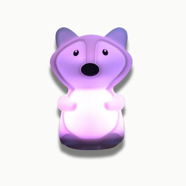 Veilleuse renard portable avec options d'éclairage variées
