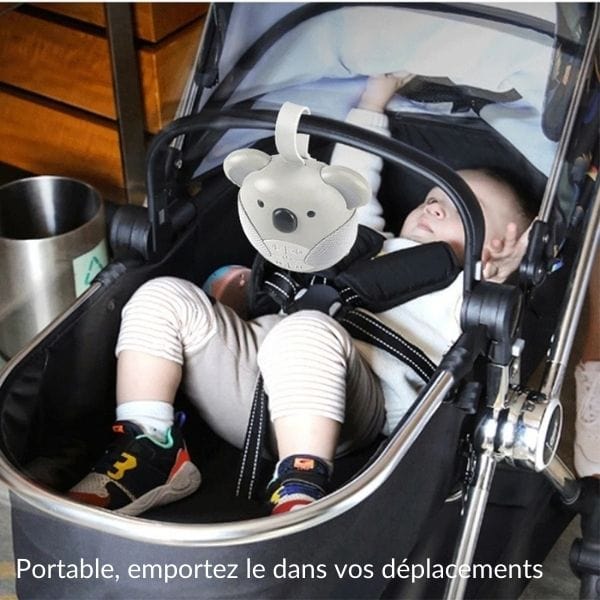 Gros plan sur les détails du visage de la veilleuse koala