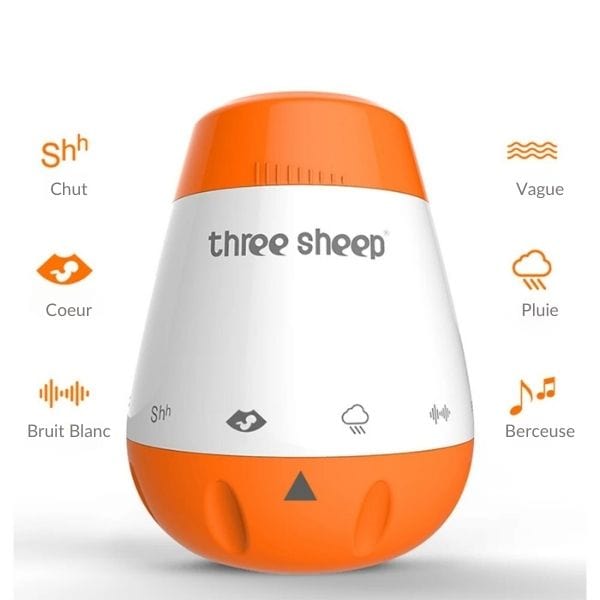 Veilleuse bicolore avec lumière douce et design arrondi