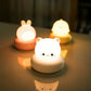Veilleuse chat en silicone avec lumière LED douce