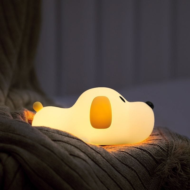 Enfant touchant veilleuse chien LED pour changer la lumière