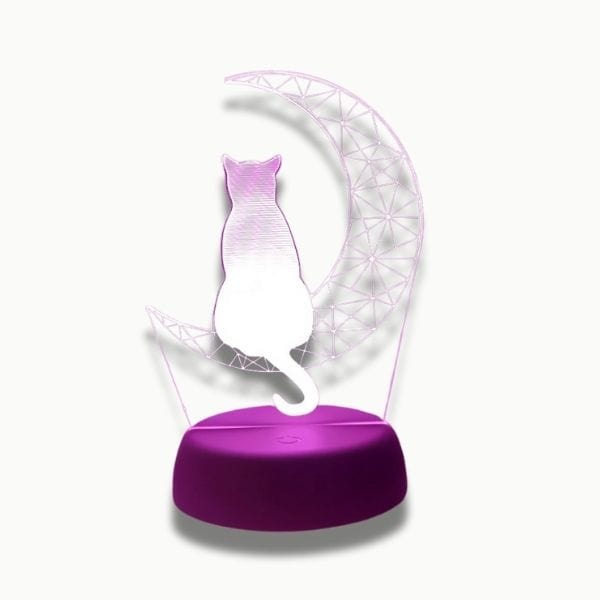 Base blanche de veilleuse LED, style épuré et minimaliste