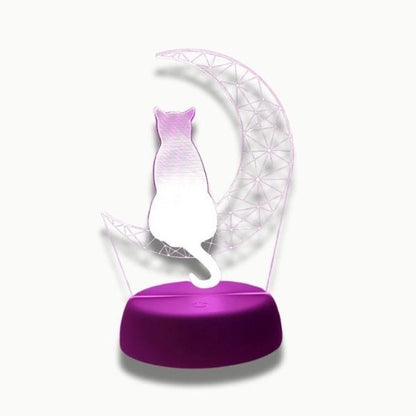 Base blanche de veilleuse LED, style épuré et minimaliste