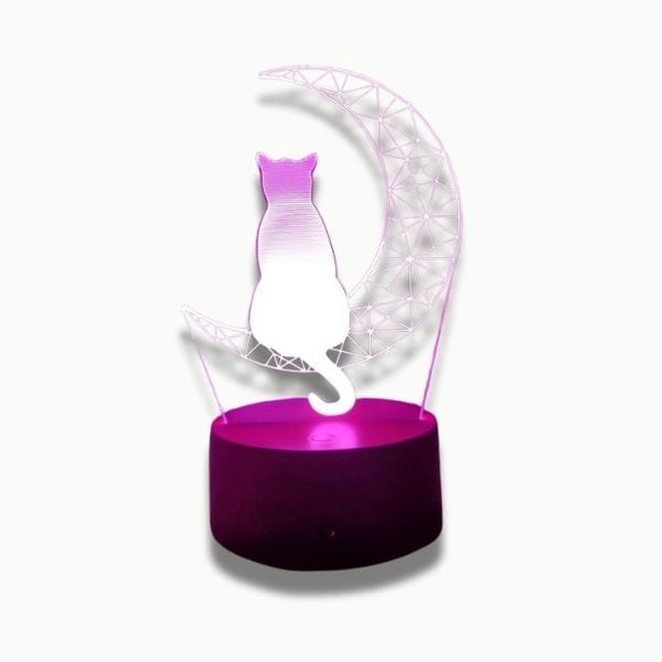 Base en bois pour veilleuse LED, design élégant et moderne
