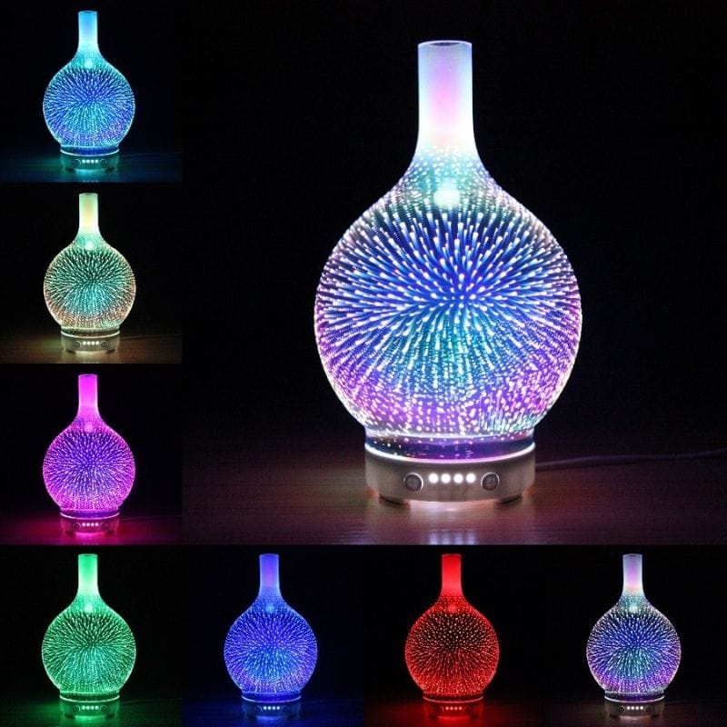 Diffuseur d'huiles essentielles avec lumière LED multicolore