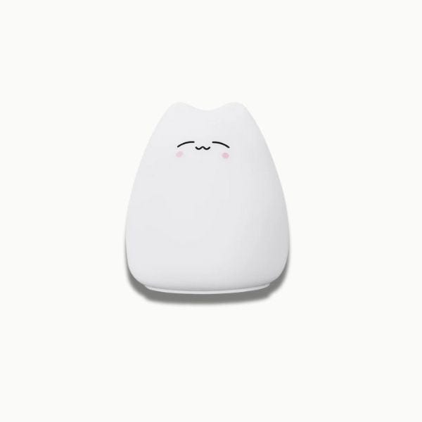 Veilleuse chat avec éclairage LED, silicone souple
