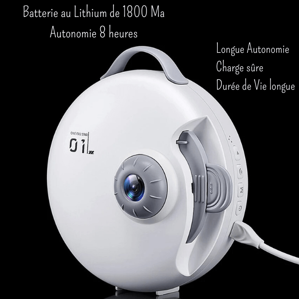 Veilleuse avec film interchangeable pour différentes ambiances
