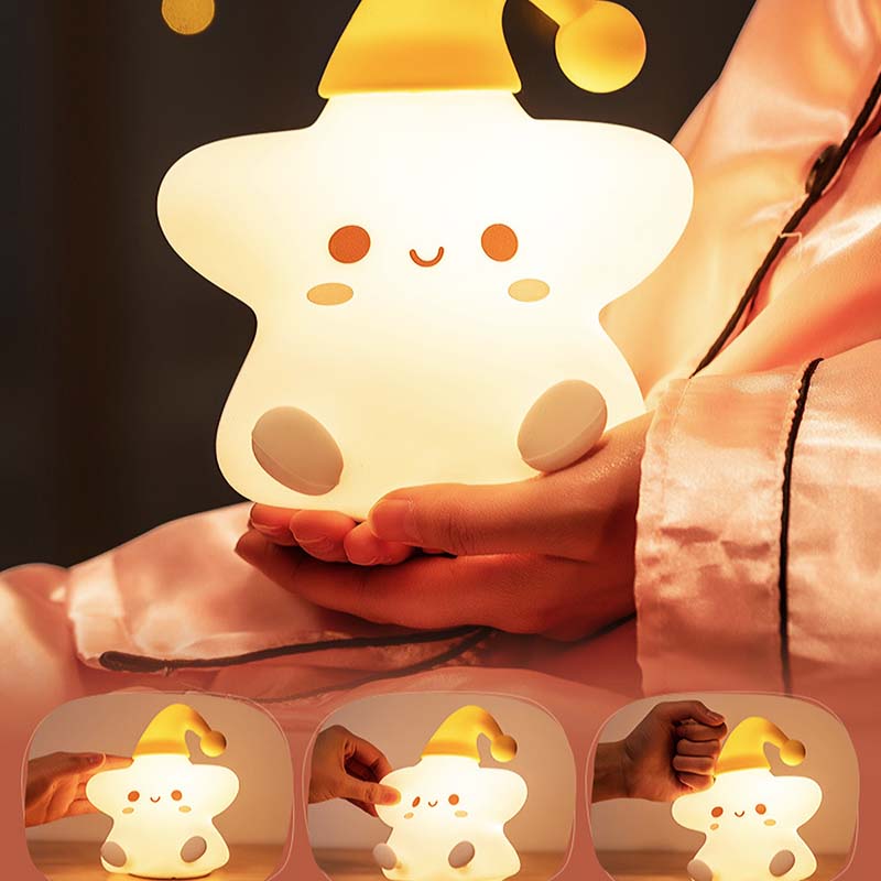 Veilleuse étoile LED avec câble USB pour recharge