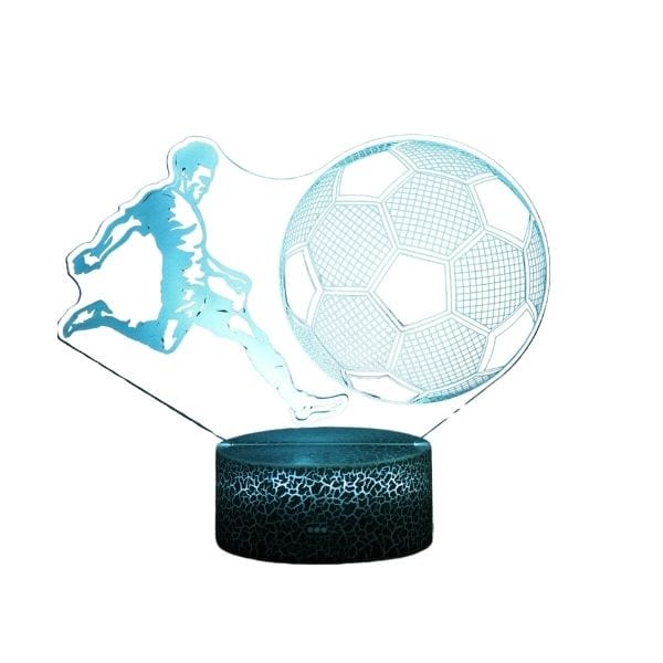 Veilleuse LED football, changement de couleur tactile