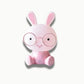 Veilleuse lapin rose, lunettes, éclairage apaisant
