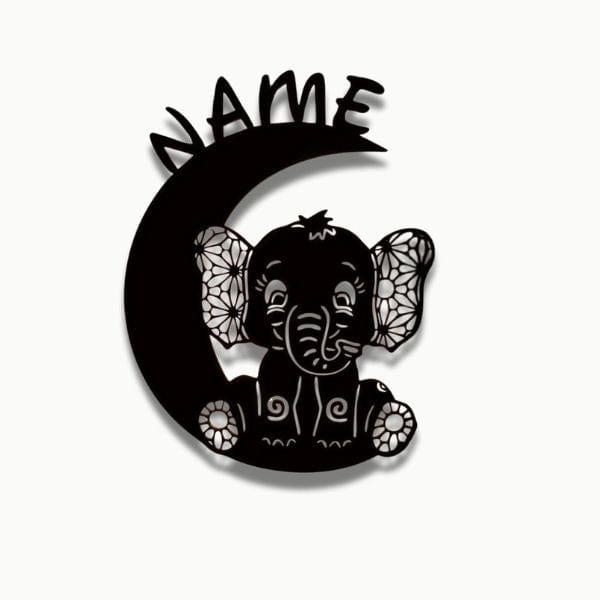 Gros plan sur la veilleuse LED personnalisable pour enfant