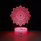 Veilleuse LED en forme de lotus, lumière apaisante