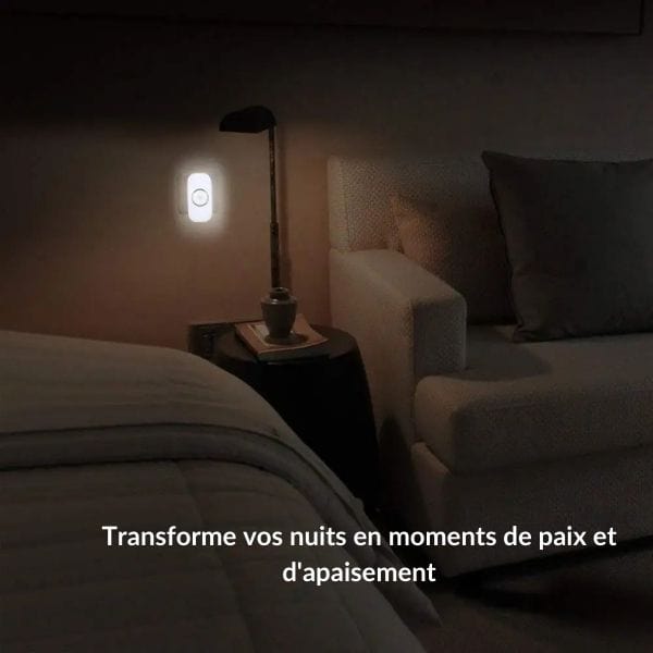 Gros plan sur le capteur de mouvement de la veilleuse