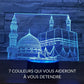 Veilleuse LED avec design Kaaba illuminée en acrylique
