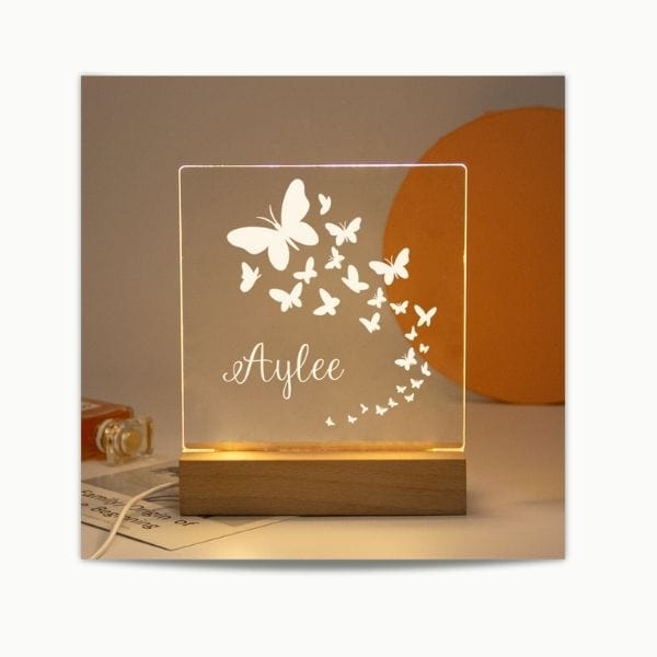 Chambre d'enfant avec veilleuse étoilée personnalisée