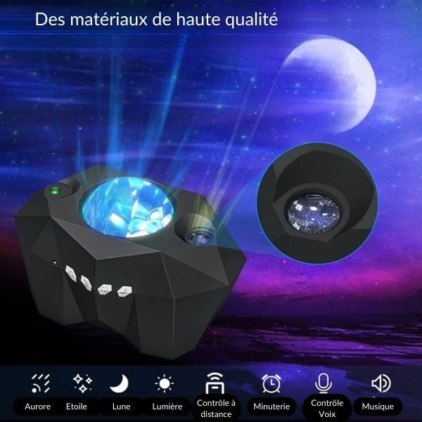 Projecteur d'étoiles avec effets de couleurs variées