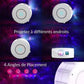 Effets lumineux colorés sur un mur intérieur