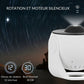Projecteur en fonctionnement avec un motif de constellation