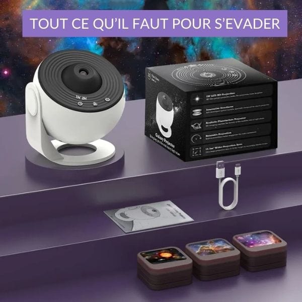 Détail du projecteur montrant le réglage de mise au point