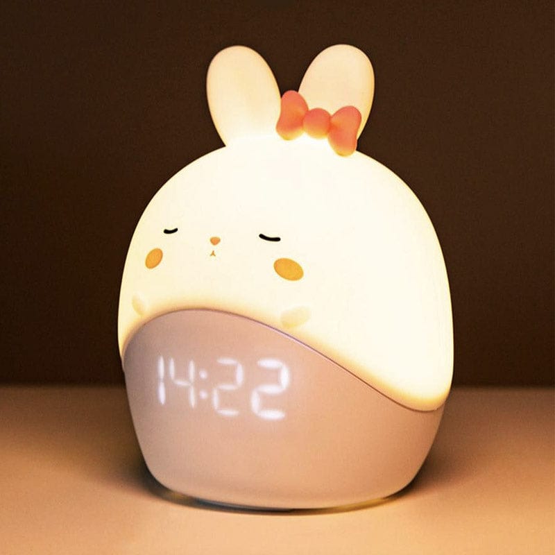 Veilleuse lapin éteinte, silicone souple et portable