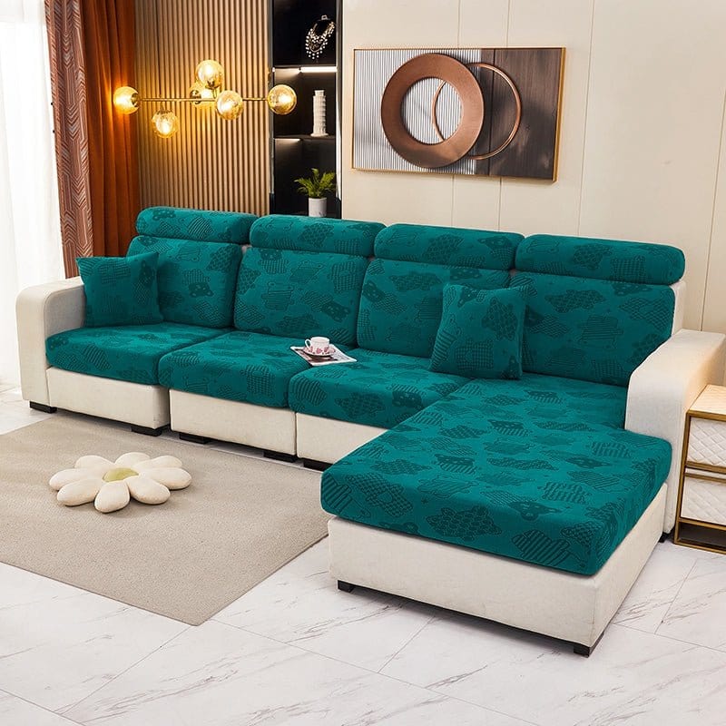 Détail de la texture polaire douce en vert émeraude