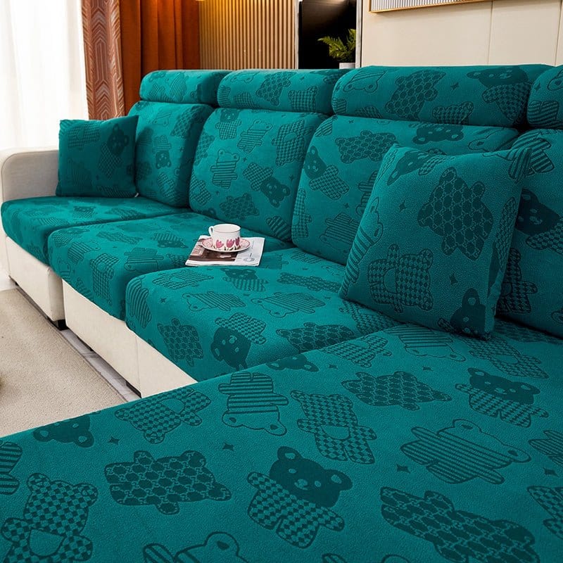 Installation facile de la housse polaire sur coussin