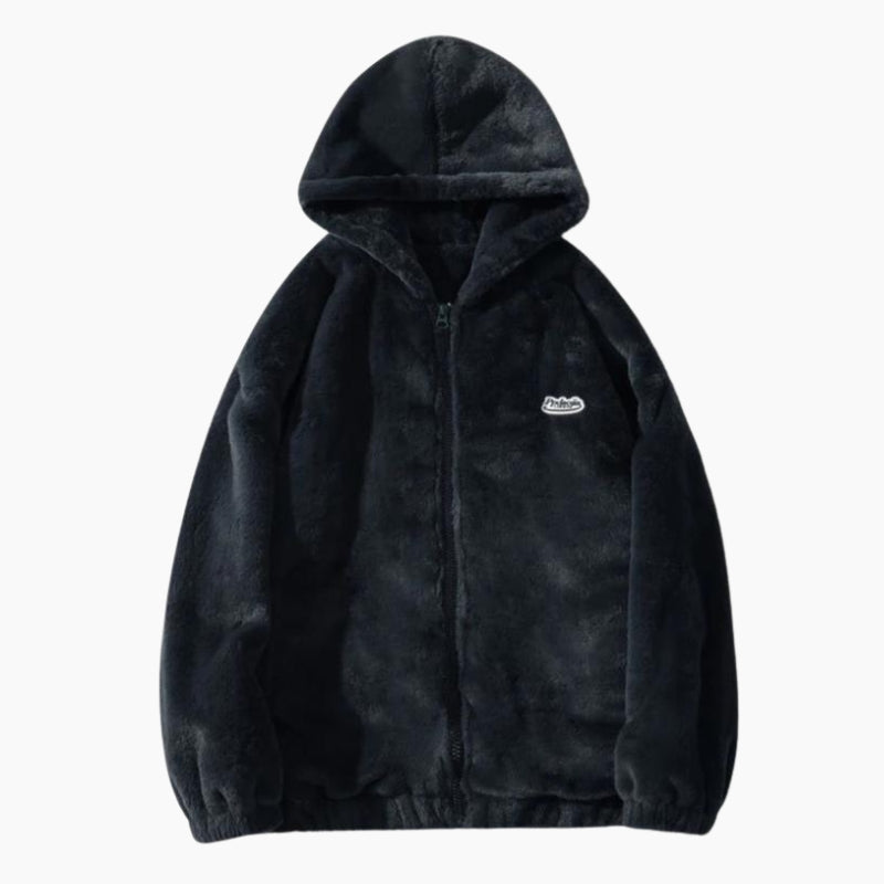 Veste à capuche homme gris foncé en Pilou Pilou