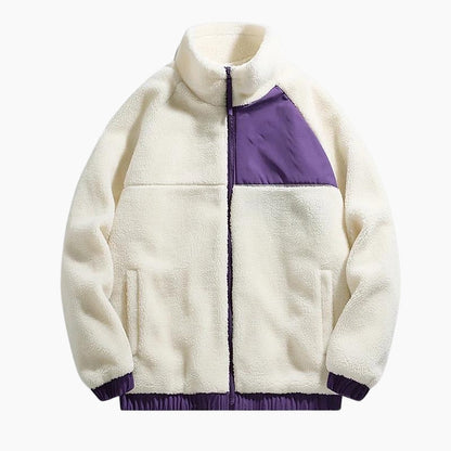 Gros plan sur la texture douce de la veste